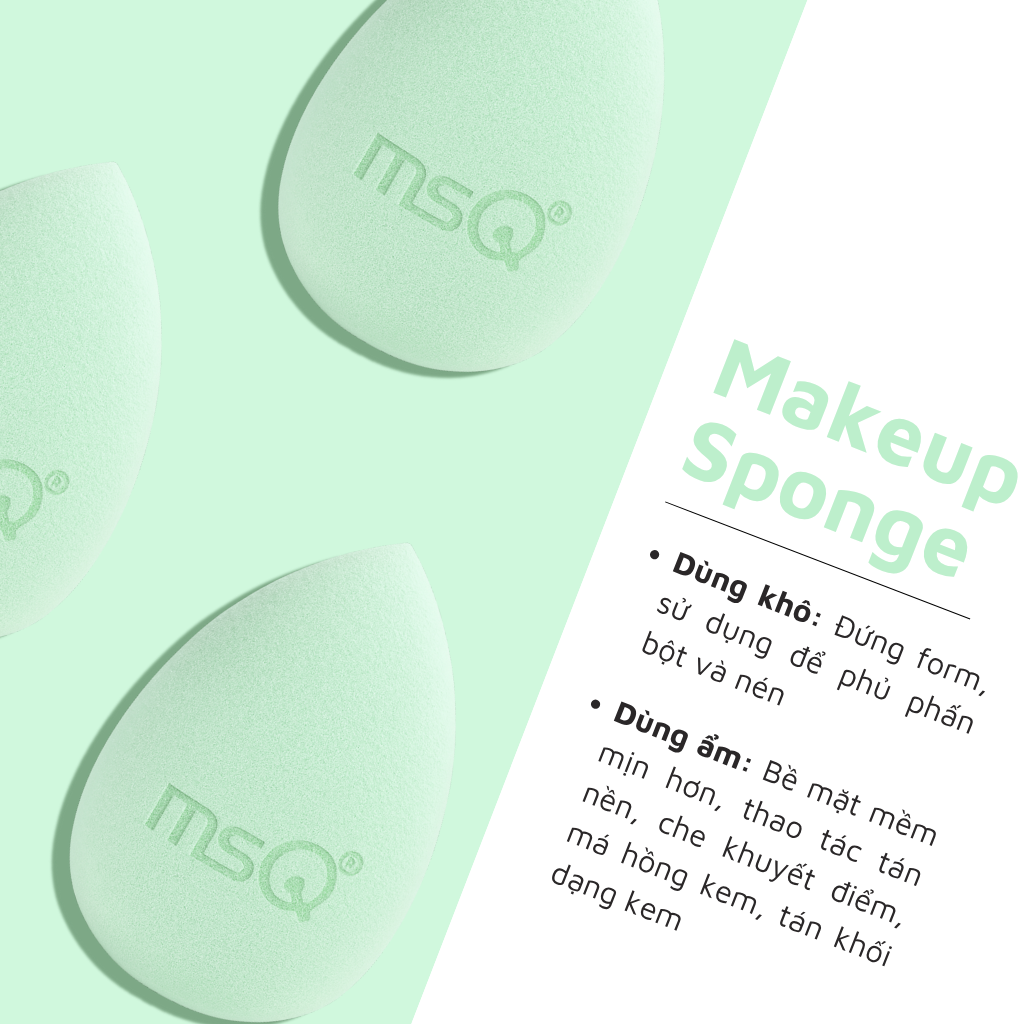 Miếng Mút Trang Điểm MSQ Miracle Complexion Size M MSQM7